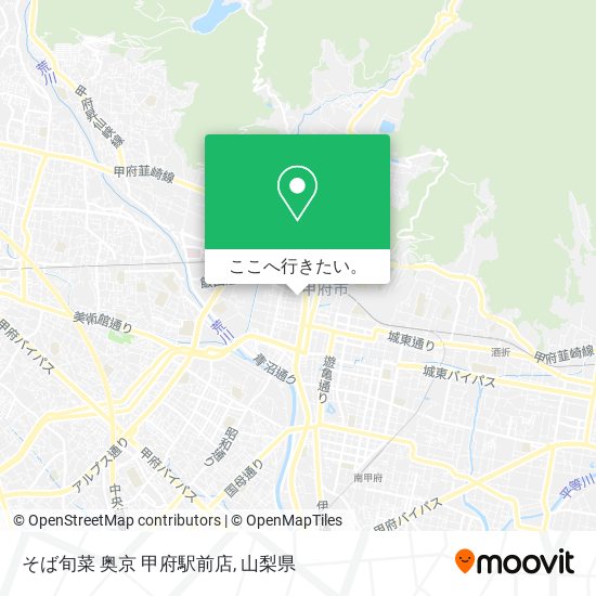 そば旬菜 奥京 甲府駅前店地図
