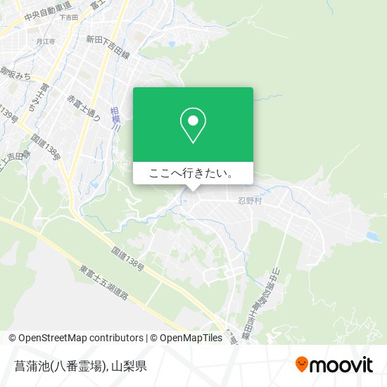 菖蒲池(八番霊場)地図