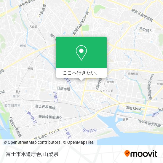 富士市水道庁舎地図