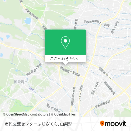 市民交流センターふじざくら地図