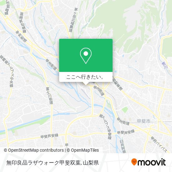 無印良品ラザウォーク甲斐双葉地図