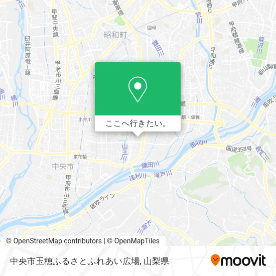 中央市玉穂ふるさとふれあい広場地図