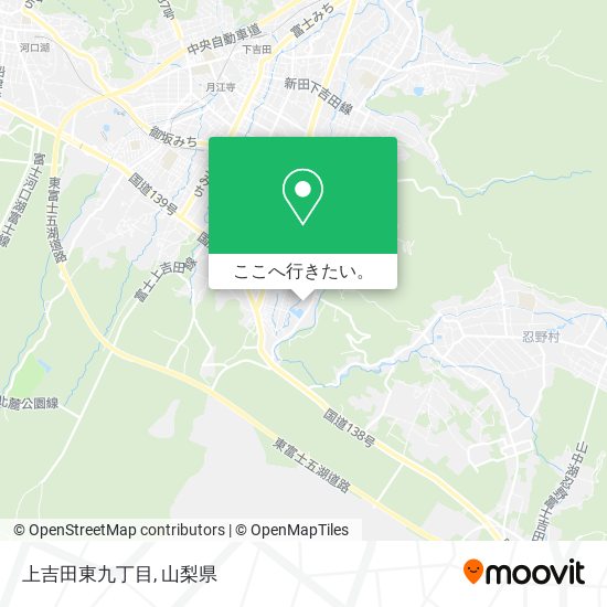 上吉田東九丁目地図