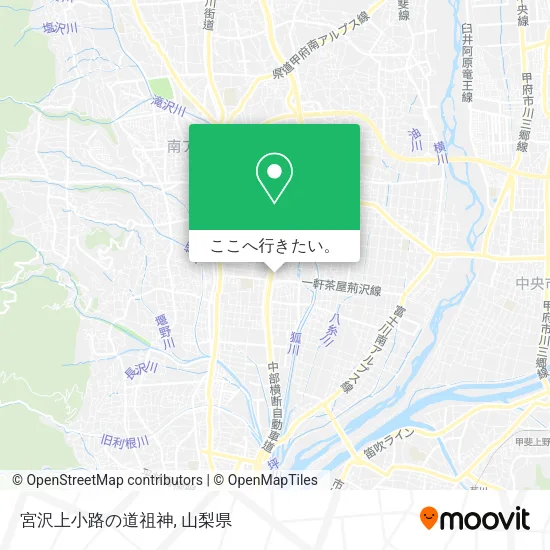 宮沢上小路の道祖神地図