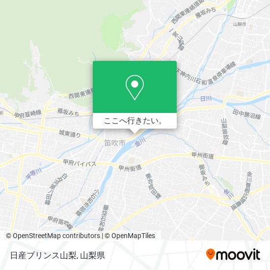 日産プリンス山梨地図