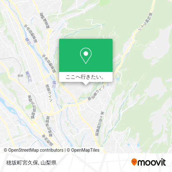 穂坂町宮久保地図