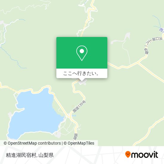 精進湖民宿村地図