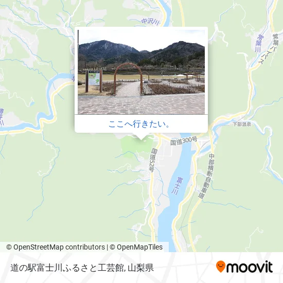 道の駅富士川ふるさと工芸館地図