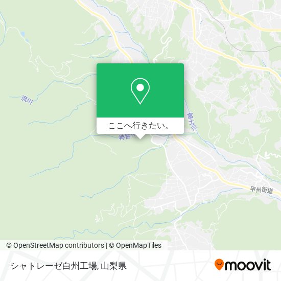 シャトレーゼ白州工場地図