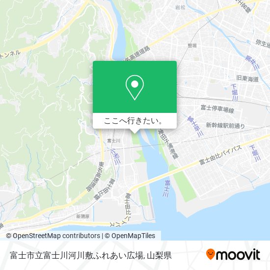 富士市立富士川河川敷ふれあい広場地図