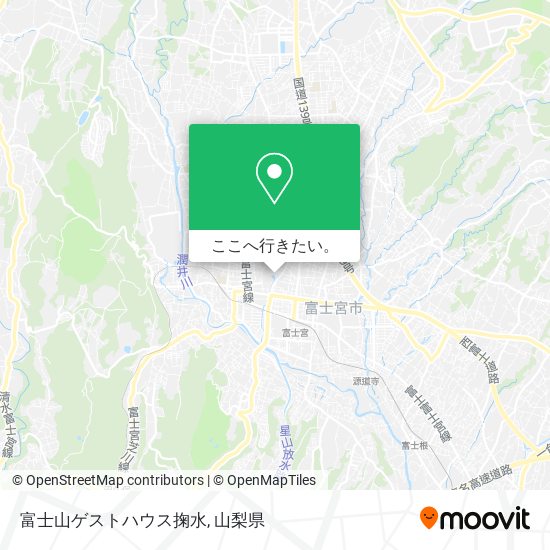 富士山ゲストハウス掬水地図