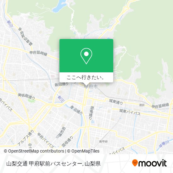 山梨交通 甲府駅前バスセンター地図