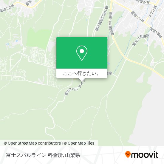富士スバルライン 料金所地図