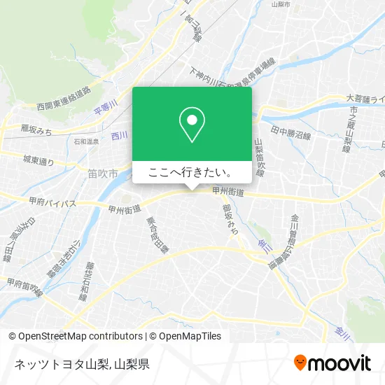 ネッツトヨタ山梨地図
