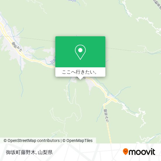御坂町藤野木地図