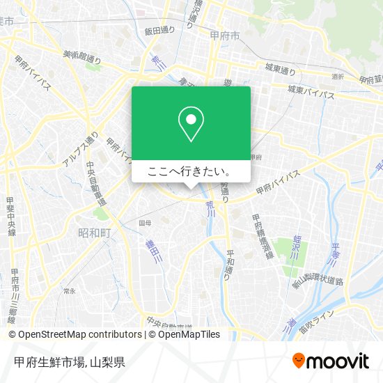 甲府生鮮市場地図