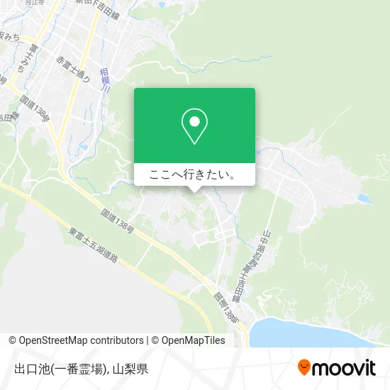 出口池(一番霊場)地図
