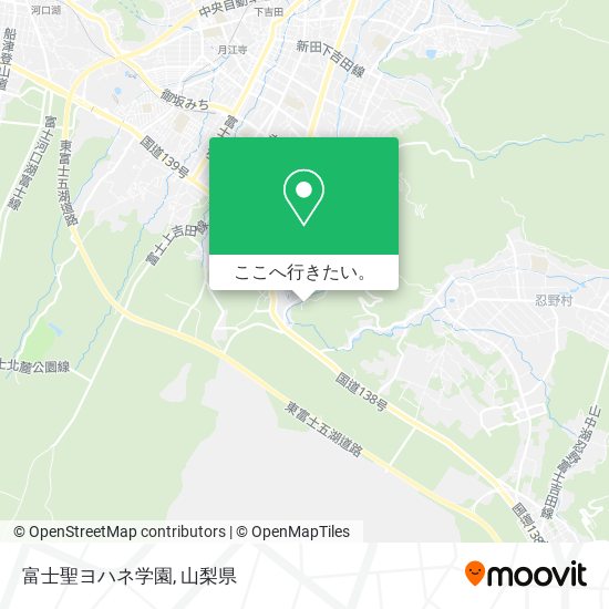 富士聖ヨハネ学園地図