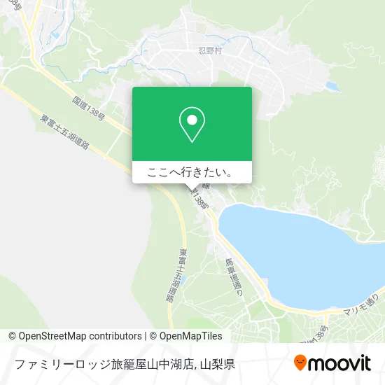ファミリーロッジ旅籠屋山中湖店地図