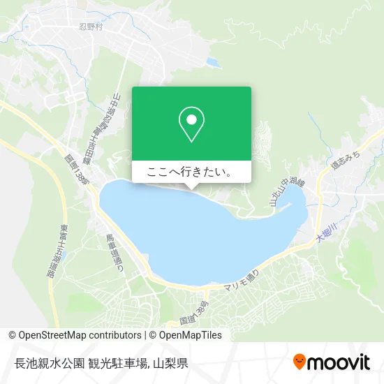 長池親水公園 観光駐車場地図