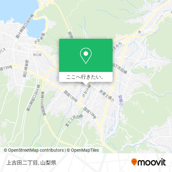 上吉田二丁目地図