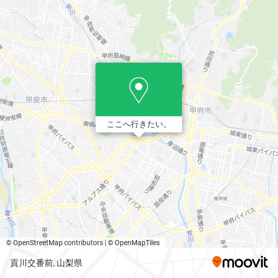 貢川交番前地図