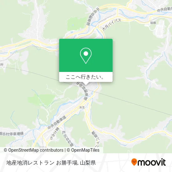 地産地消レストラン お勝手場地図