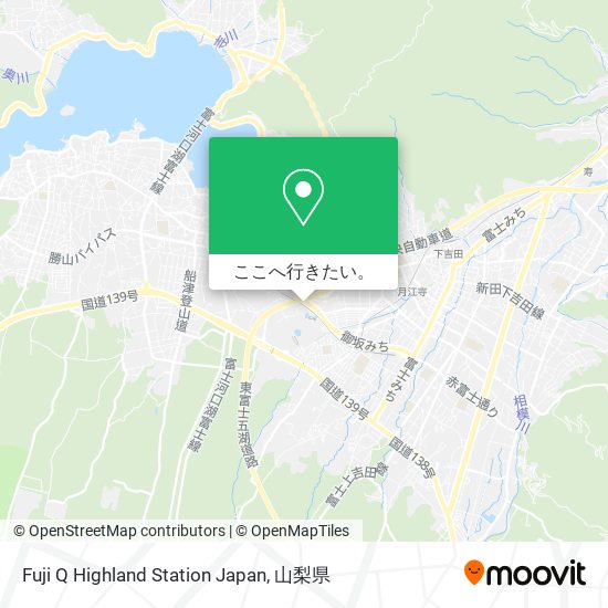 Fuji Q Highland Station Japan地図