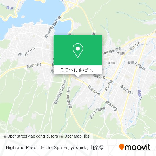Highland Resort Hotel Spa Fujiyoshida地図