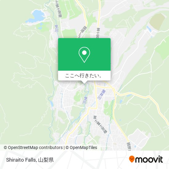 Shiraito Falls地図
