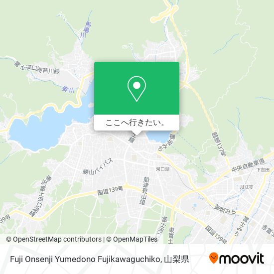 Fuji Onsenji Yumedono Fujikawaguchiko地図
