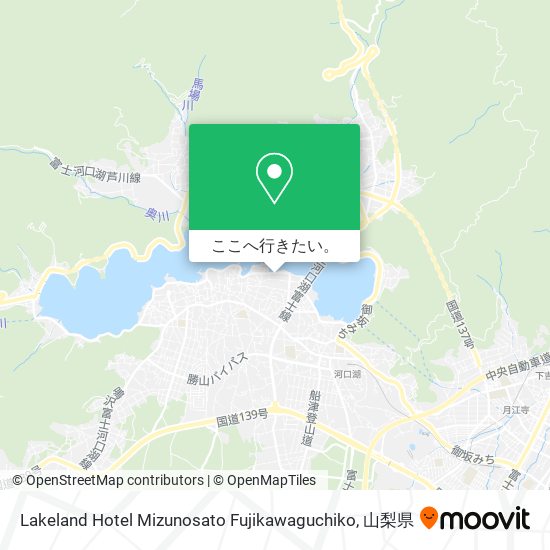 Lakeland Hotel Mizunosato Fujikawaguchiko地図