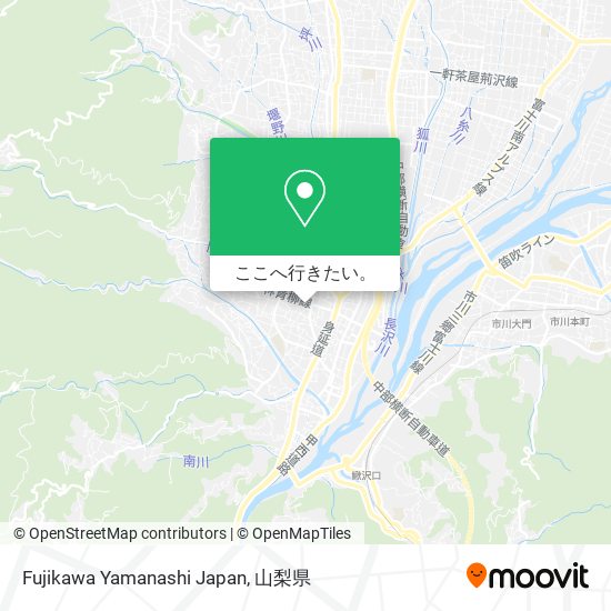 Fujikawa Yamanashi Japan地図
