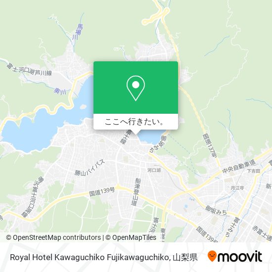 Royal Hotel Kawaguchiko Fujikawaguchiko地図