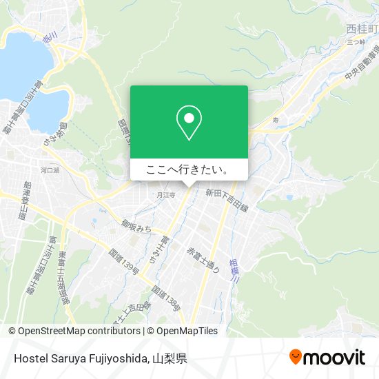 Hostel Saruya Fujiyoshida地図