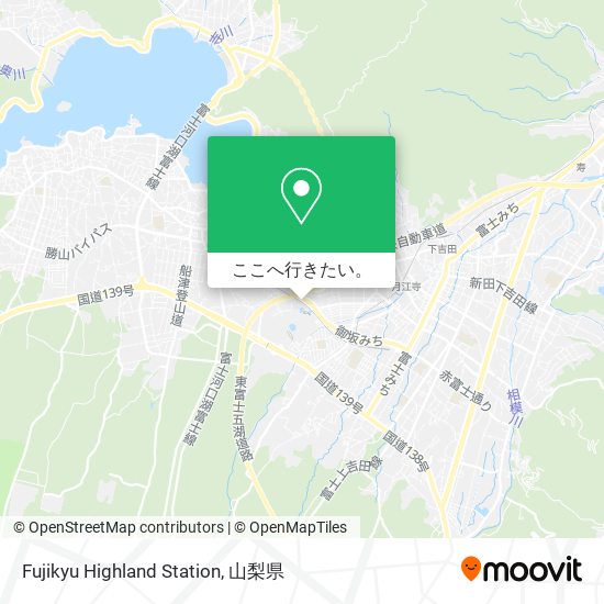 Fujikyu Highland Station地図