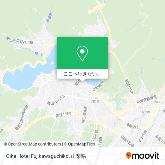 Oike Hotel Fujikawaguchiko地図