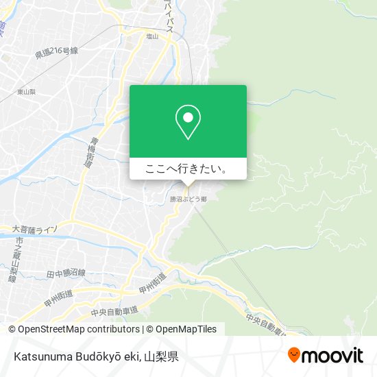 Katsunuma Budōkyō eki地図
