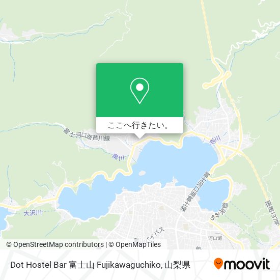 Dot Hostel Bar 富士山 Fujikawaguchiko地図
