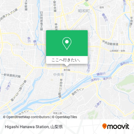 Higashi Hanawa Station地図