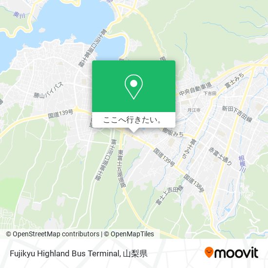 Fujikyu Highland Bus Terminal地図