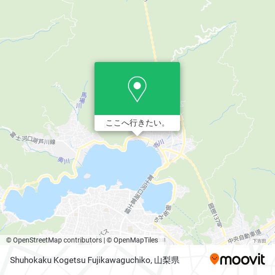 Shuhokaku Kogetsu Fujikawaguchiko地図