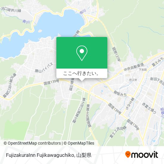 FujizakuraInn Fujikawaguchiko地図