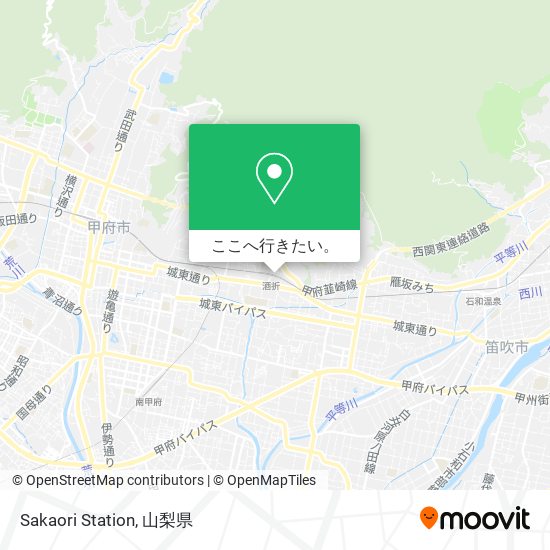 Sakaori Station地図