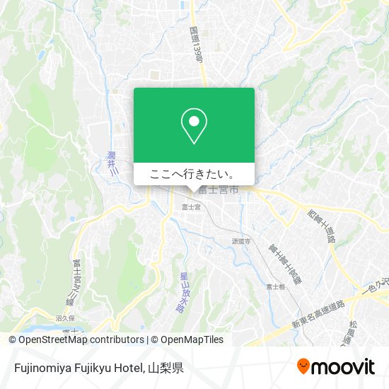 Fujinomiya Fujikyu Hotel地図
