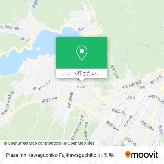 Plaza Inn Kawaguchiko Fujikawaguchiko地図