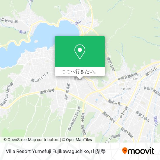 Villa Resort Yumefuji Fujikawaguchiko地図