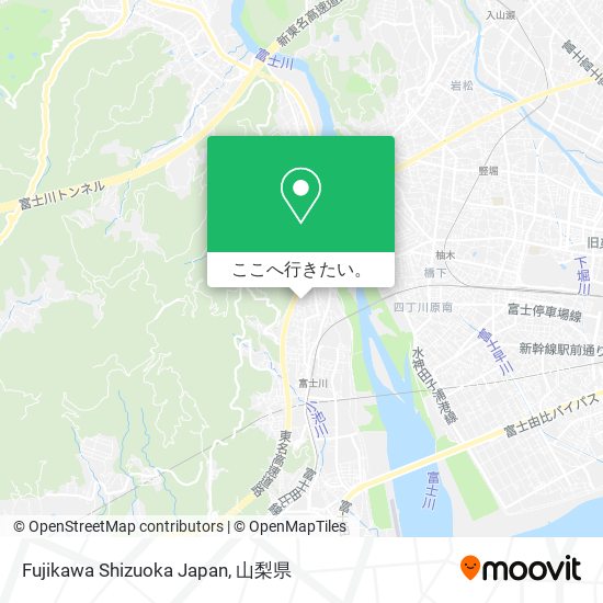 Fujikawa Shizuoka Japan地図