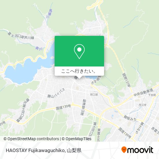 HAOSTAY Fujikawaguchiko地図