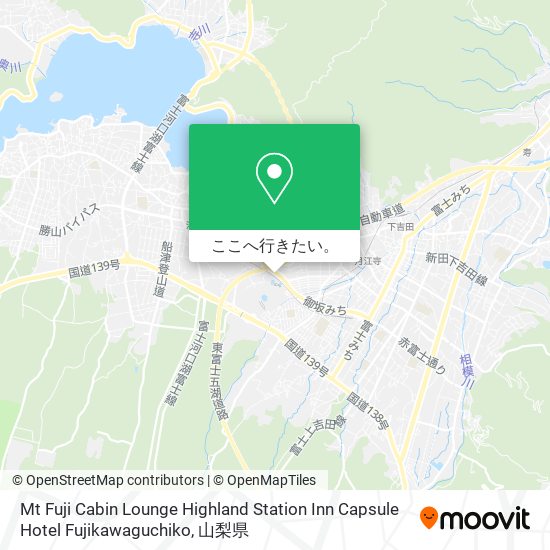 Mt Fuji Cabin Lounge Highland Station Inn Capsule Hotel Fujikawaguchiko地図